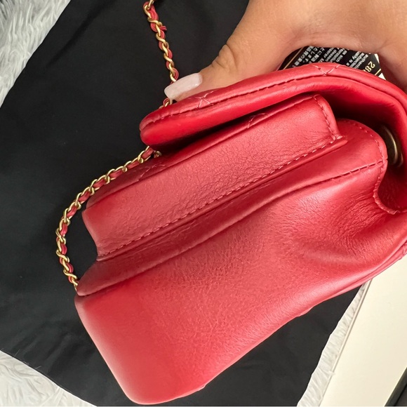 Chanel Quilted Mini Shoulder Bag Red - Picture 9 of 16